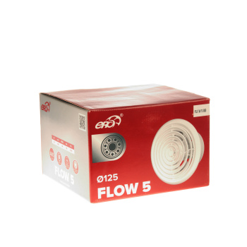 Вентилятор 125 FLOW 5 ВВ ERA (Ø125мм 190 м3/ч 164х164мм)*1/24