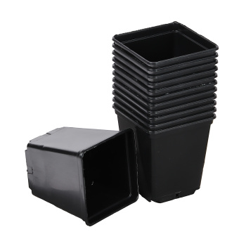 Набор горшков 250 мл для рассады Ангора, 12 шт., 8х7х7 см, пластик, черный