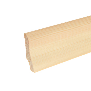 Плинтус Евро 2.2 м, 50 мм, сращенный, бессучковый Плинтус Евро 2.2 м, 50 мм, сращенный, бессучковый