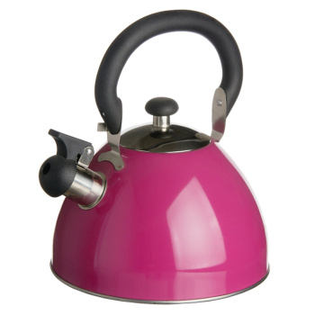 Чайник нерж. 2,5л со свистком Фуксия "Катунь" КТ-106А *1/12 Чайник нерж. 2,5л со свистком Фуксия "Катунь" КТ-106А *1/12