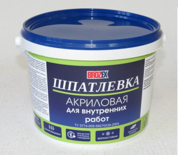 Шпатлевка акриловая 5 кг BROZEX