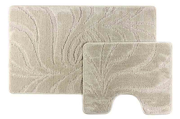 Коврик д/ванной Bombini "Classic" Комплект:(60см х 100см)+д/туалета Св.-серый CLT 201816 *1/25