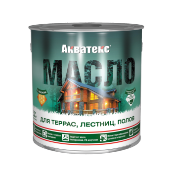 Масло для террас, лестниц, полов бесцветный 0,75 л Акватекс *1/6/576 Масло для террас, лестниц, полов бесцветный 0,75 л Акватекс *1/6/576