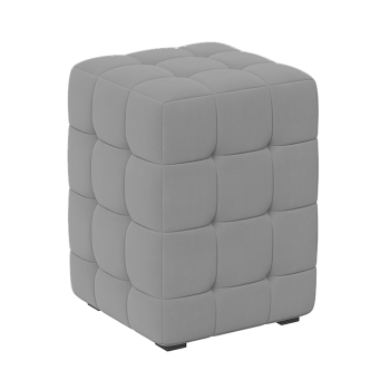 Пуф ТриЯ, 40х30х30 см, квадрат, велюр, серый аристо Пуф ТриЯ, 40х30х30 см, квадрат, велюр, серый аристо