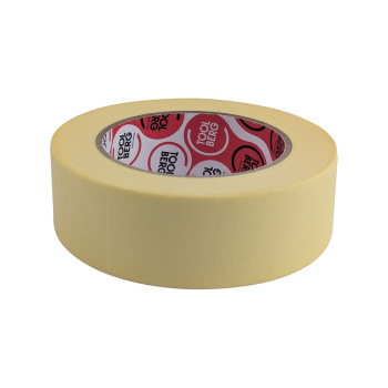 Лента клейкая малярная термостойкая "ТЕРМО PRO" 38мм х 50м арт.2010250 "TOOLBERG" *1/48 Лента клейкая малярная термостойкая "ТЕРМО PRO" 38мм х 50м арт.2010250 "TOOLBERG" *1/48