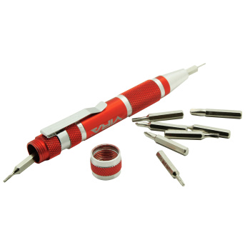 Отвертка для точных работ с битами 9 предметов VIRA 69ммх172ммх23мм (арт.303007) *1