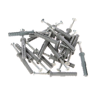 Дюбель с шурупом  6,0*40  (50шт) пакет BROZEX *1/40