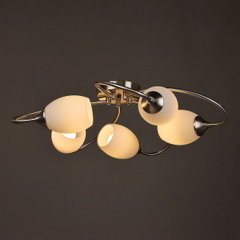 Светильник потолочный N6436/5 SL 5*40W E27 220V (d-600; h-160) S=20м2 VERNER LIGHTING *1