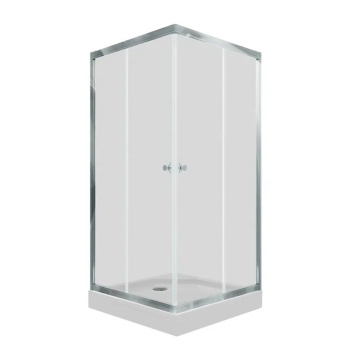 Душевой уголок 90*90*202 Вента-Хром, квадрат, поддон низкий (2 места+сифонD90мм) *1