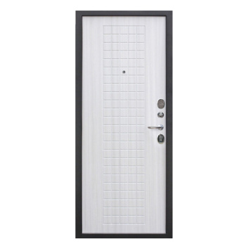 Дверь входная Ferroni Гарда, 960х2050х60 мм, левая, черный муар/белый ясень