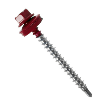 Саморез кровельный 4.8х51 мм BROZEX, RAL 3005, оцинкованная сталь