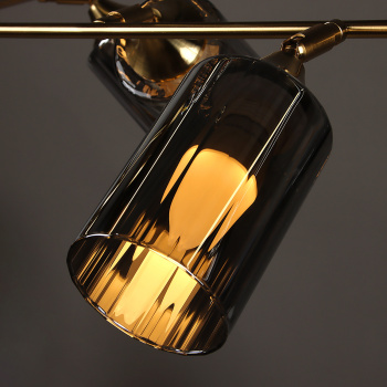 Светильник потолочный N6370/6 СОР 6*40W E27 220V (d-800; h-300) S=24м2 VERNER LIGHTING *1