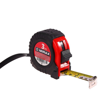 Рулетка MIRAX, 3 м х 18 мм, обрезиненный корпус