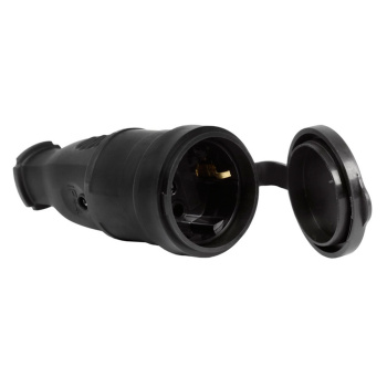 Розетка КАУЧУК переносная "Smartbuy" 1мест. з/к 230В 2Р+РЕ 16А IP44 (SBE-16-S07-R) *1/100