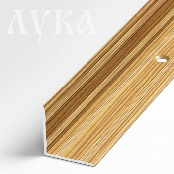 Порог-угол ВНУТРЕННИЙ ПУ 05-1 1800мм 076 бамбук (20*20мм) Лука *1/6/48