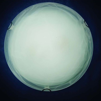 Светильник настенно-потолочный стекло FX5002/12'' белый  Е27 60Вт   (h=90, диам 300 ) 8кв.м. VERNER