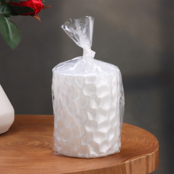 Свеча - цилиндр "ICEBERG", 8х6,5 см, белый перламутр 6930728