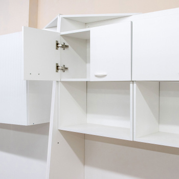 Кухонный гарнитур BROZEX-WOOD Уют 1 м, белый