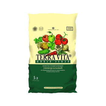 Почвогрунт 5 л универсальный «Живая земля» Terra Vita Почвогрунт 5 л универсальный «Живая земля» Terra Vita