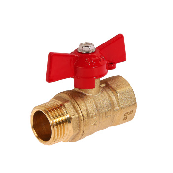 Кран шаровый 1/2" (Ø15) М/П бабочка STI 11Б27п1 (465) *1/160