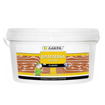 Шпатлевка по дереву Лакра, 0.6 кг, махагон Шпатлевка по дереву Лакра, 0.6 кг, махагон