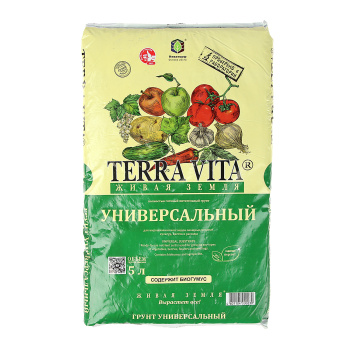 Почвогрунт 5 л универсальный «Живая земля» Terra Vita Почвогрунт 5 л универсальный «Живая земля» Terra Vita