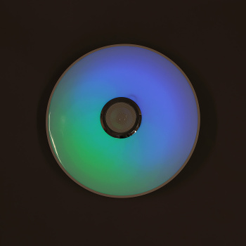 Светильник светодиодный акриловый 370мм 40W R-LY 8907 20W*2 white3реж.Bluetooth,RGBс пул.S=15м2