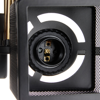 Светильник потолочный N6400/4 BK+COP 4*40W E27 220V (l-555; w-345; h-195) S=16м2  VERNER LIGHTING *1