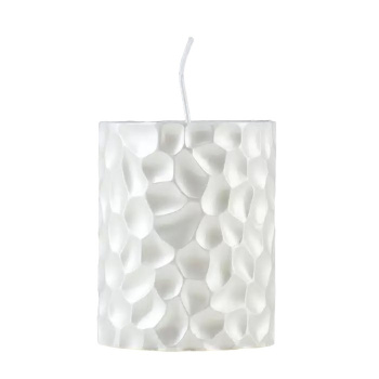 Свеча - цилиндр "ICEBERG", 8х6,5 см, белый перламутр 6930728