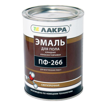 Эмаль алкидная 2 кг для пола ЛАКРА ПФ-266, золотисто-коричневая Эмаль алкидная 2 кг для пола ЛАКРА ПФ-266, золотисто-коричневая